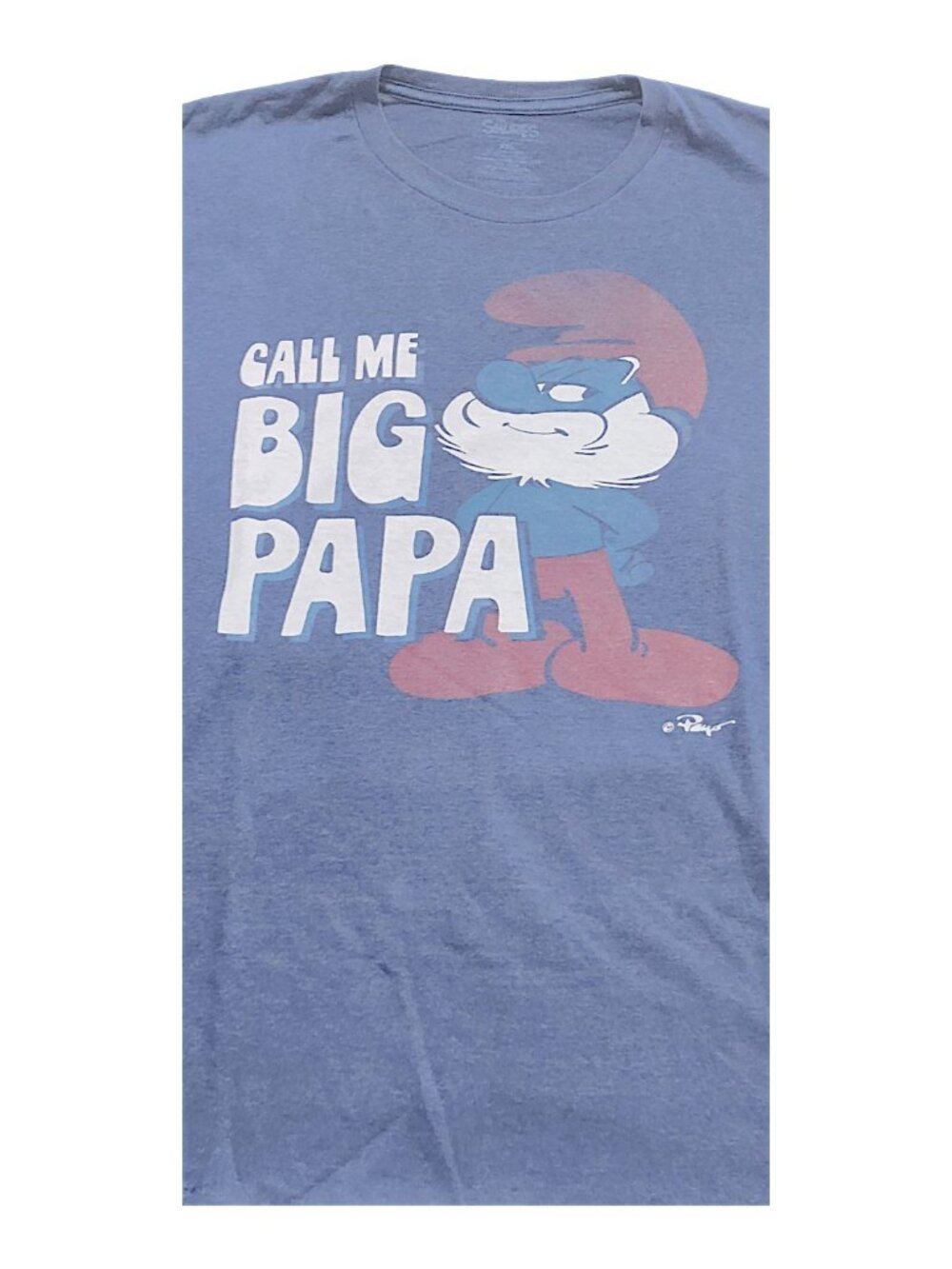Smurfs Big Papa Graphic Tee Blue XXL - Picture 4 of 8